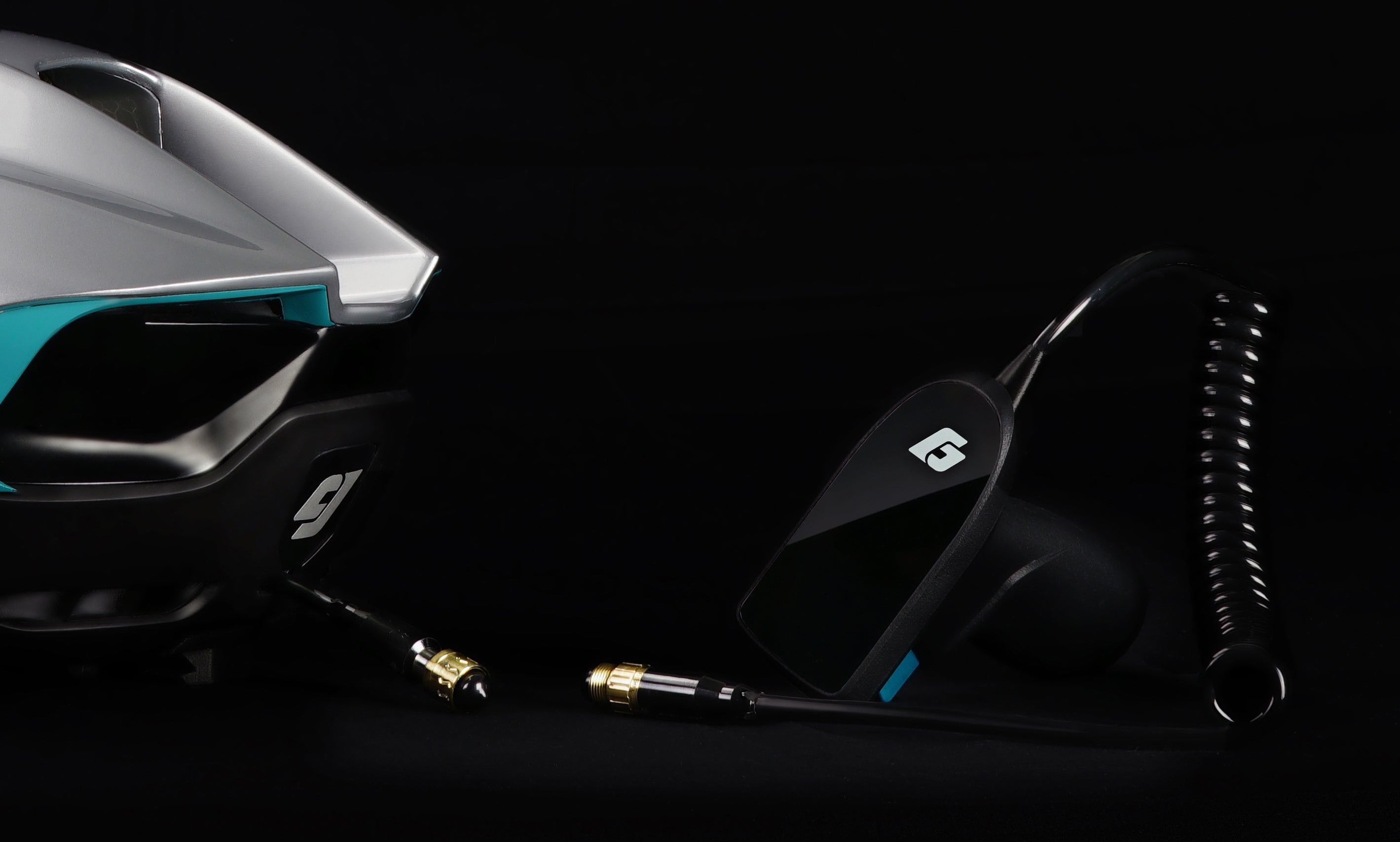 CudaJet Underwater Jetpack and hand controller in the studio